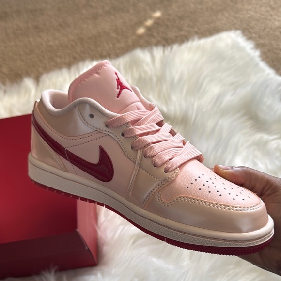 Jordan Women's Pink Sneakers - Air Jordan 1 Low SE - Picture 13 of 14